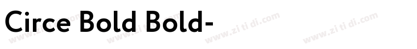 Circe Bold Bold字体转换